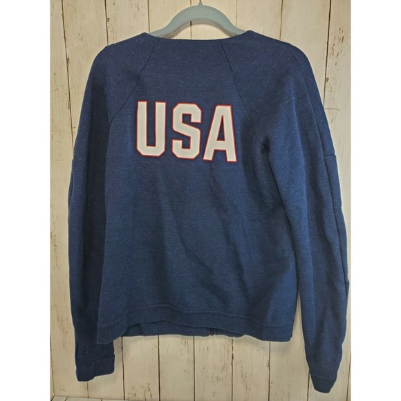 Nike OLYMPIC USA Tech Fleece Jacket Women's Small Tall 806996 473 OBSIDIAN - Picture 2 of 6